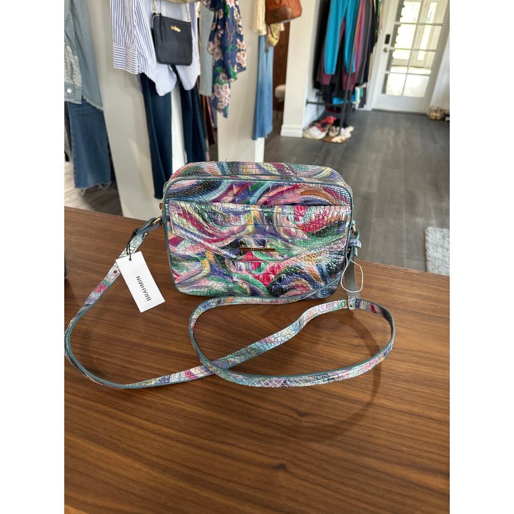 NWT Brahmin Shea Elope Melbourne Leather Crossbody - Picture 1 of 11